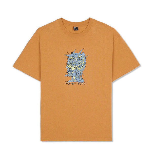 Brain Dead Scrambled Head Tee, Cumin