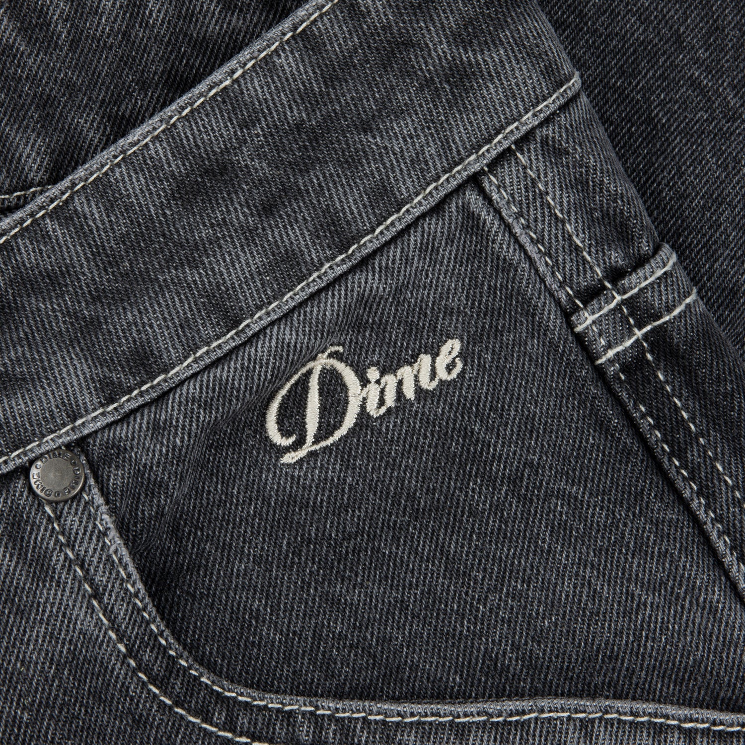 Classic Denim Short, Faded Black