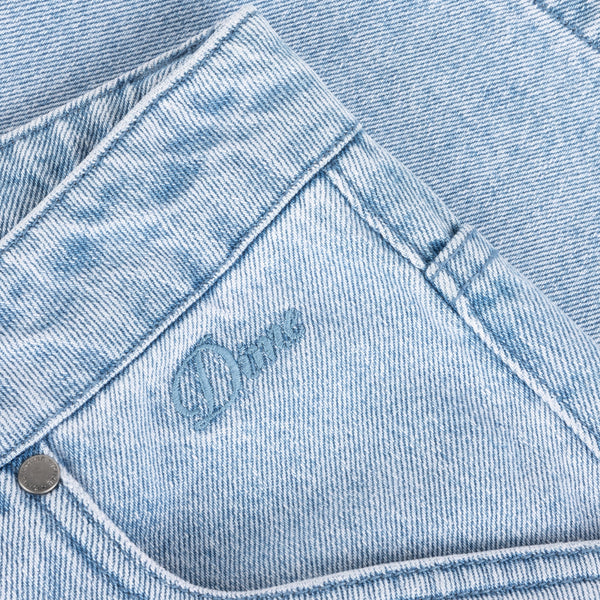 Dime Classic Denim Shorts, Blue Washed