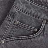 Classic Denim Shorts, Faded Black