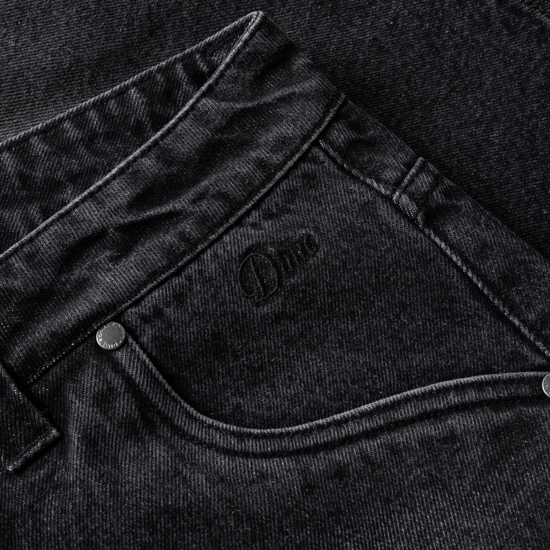 Classic Denim Shorts, Sandblasted Black