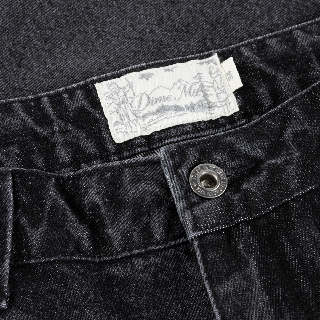 Classic Denim Shorts, Sandblasted Black
