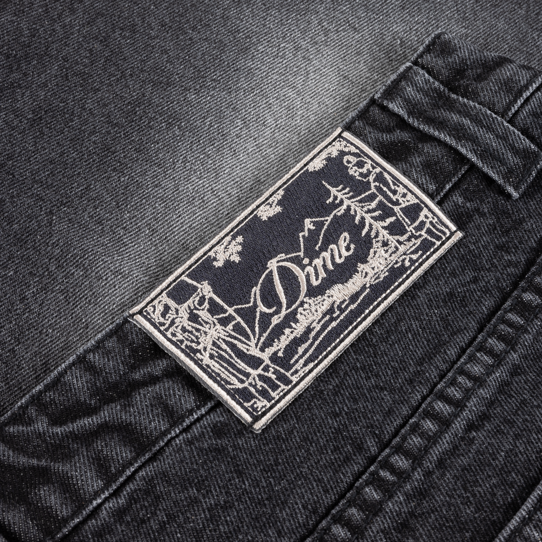 Classic Denim Shorts, Sandblasted Black