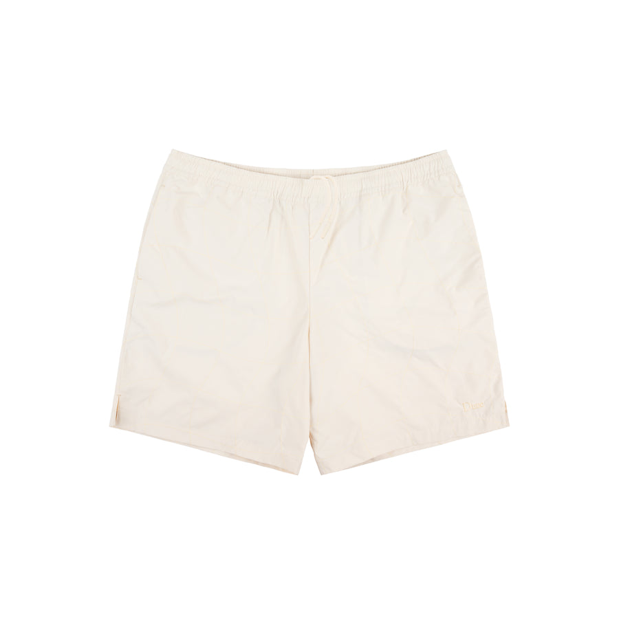 Wave Quilted Shorts, Cream