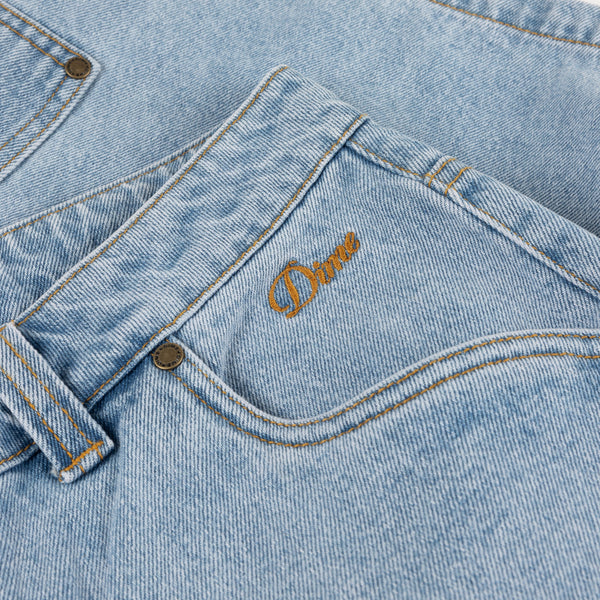 Dime Carpenter Denim Shorts, Blue Washed