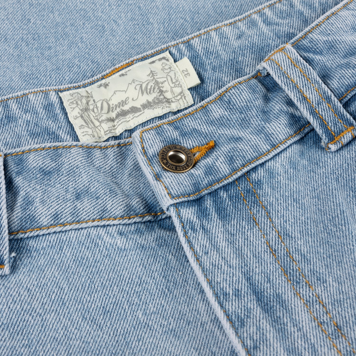 Carpenter Denim Shorts, Blue Washed