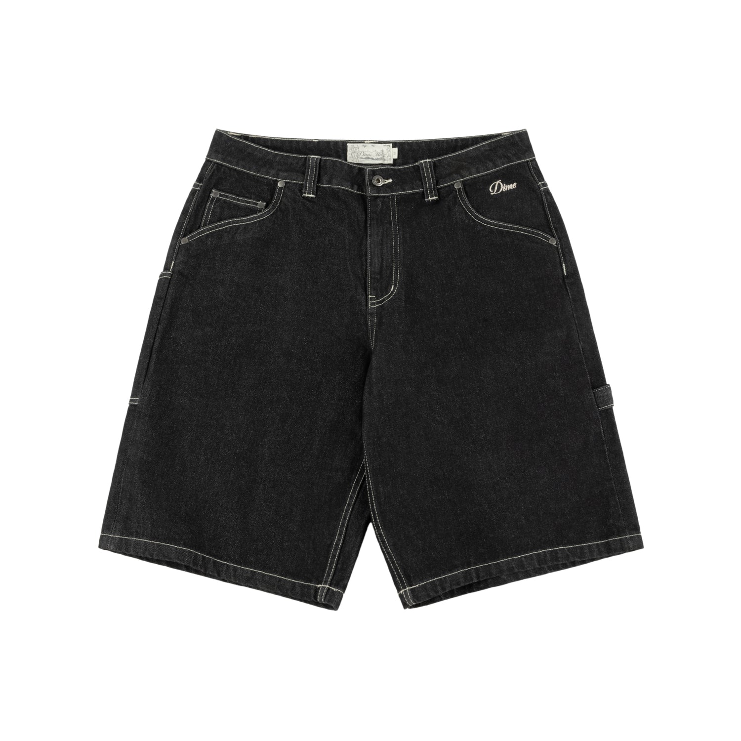 Classic Denim Shorts, Black Washed