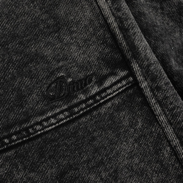 Dime Cyclone French Terry Shorts, Black Snow Washed