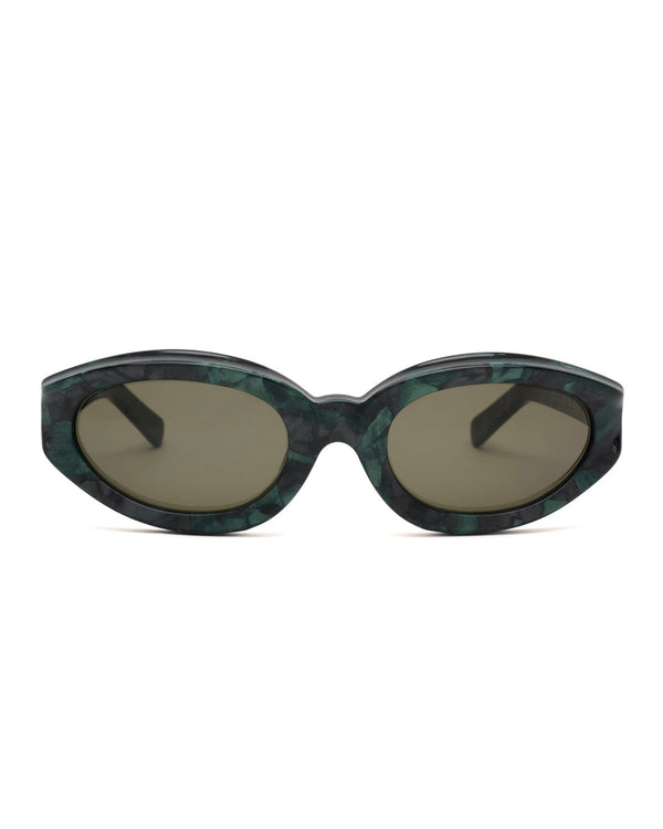 Brain Dead Shyne Sunglasses, Green Pearl
