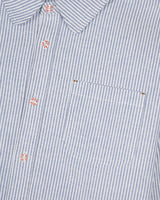 Striped Oxford Mouse Button Up Shirt, Blue
