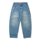 Santosuosso Denim Jeans, Distressed Indigo