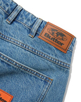 Santosuosso Denim Jeans, Distressed Indigo