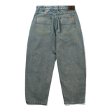 Santosuosso Denim Jeans, Distressed Mid Blue