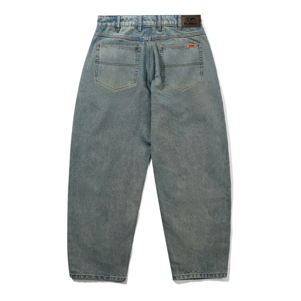 Butter Goods Santosuosso Denim Jeans, Distressed Mid Blue