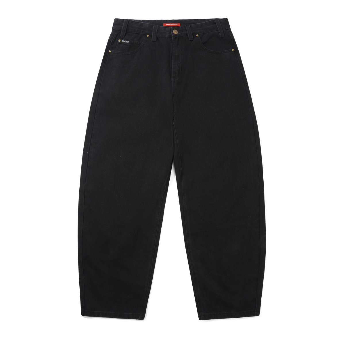 Santosuosso Denim Jeans, Flat Black