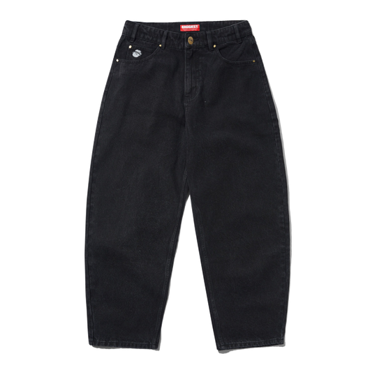 Santosuosso Denim Jeans, Flat Black