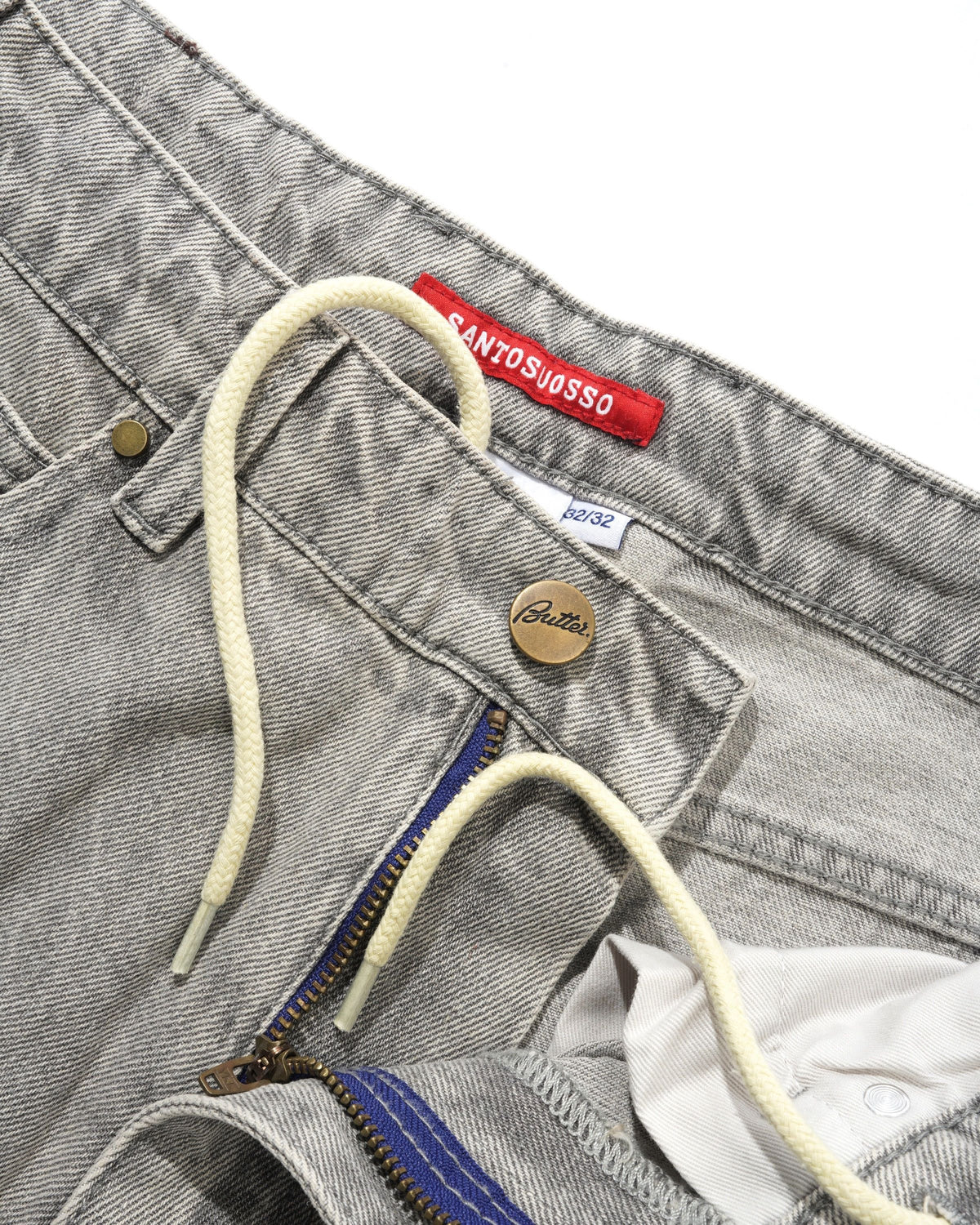 Santosuosso Denim Jeans, Grey Wash