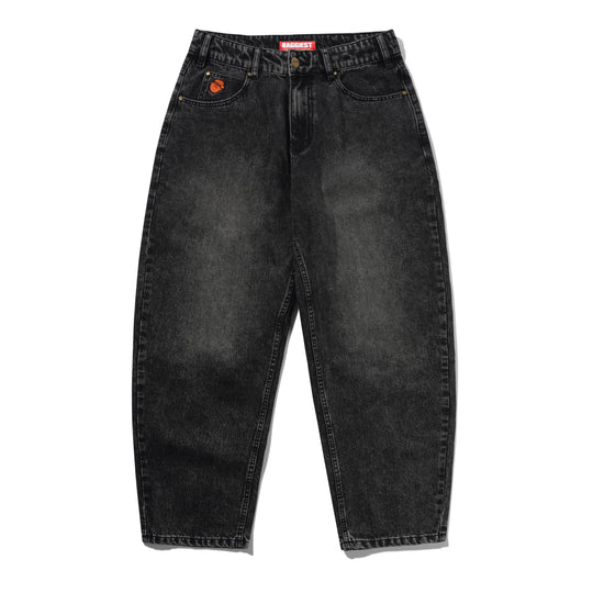 Santosuosso Denim Jeans, Stonewash Black