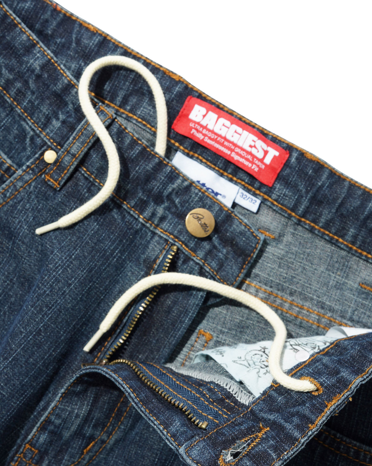 Santosuosso Denim Jeans, Streaky Navy