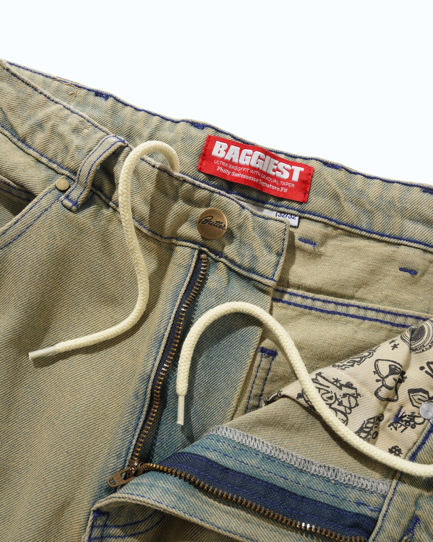 Santosuosso Denim Jeans, Sunfade Blue