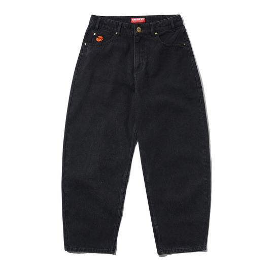 Santosuosso Denim Jeans, Washed Black