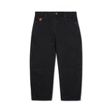 Santosuosso Double Knee Denim Jeans, Washed Black