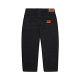 Santosuosso Double Knee Denim Jeans, Washed Black