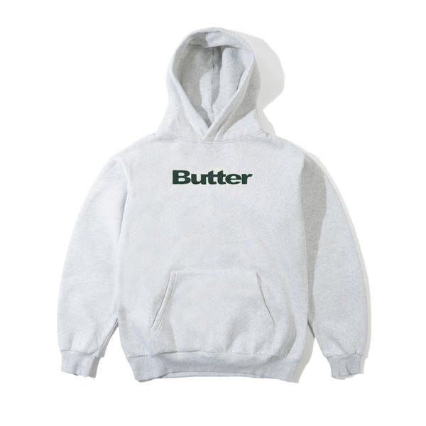 Butter Goods Satin Applique Pullover Hood, Ash