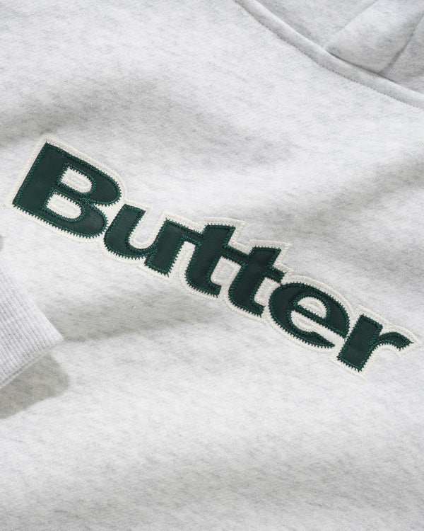 Butter Goods Satin Applique Pullover Hood, Ash