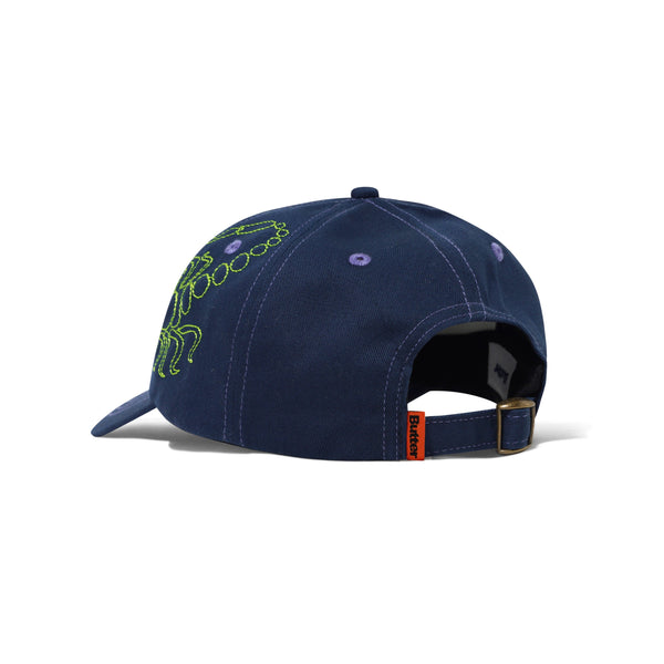 Butter Goods Scorpion 6 Panel Cap, Navy