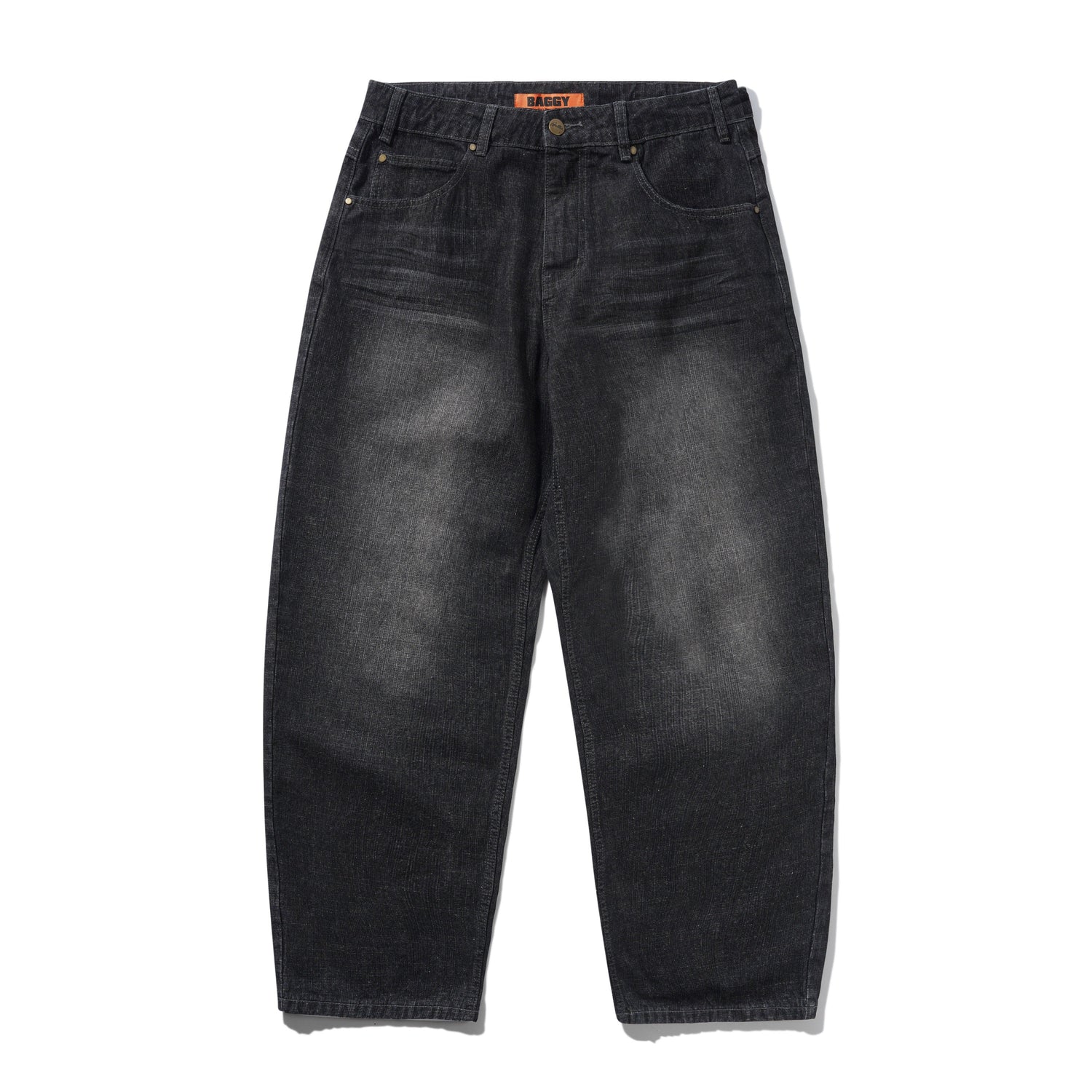 Scorpion Stitch Denim Jeans, Slub Black