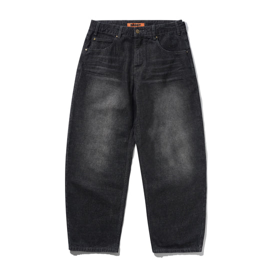 Scorpion Stitch Denim Jeans, Slub Black