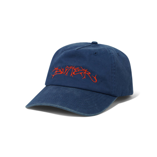Scrawling 5 Panel Cap, Washed Navy