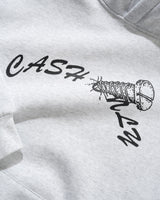Screw Logo Pullover Hood, Ash