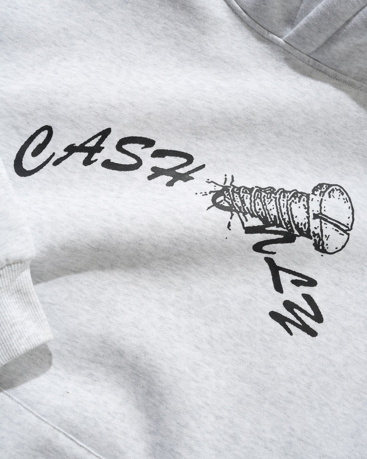 Screw Logo Pullover Hood, Ash