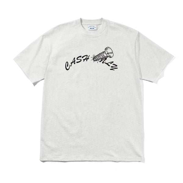 Cash Only Screw Logo Tee, Ash