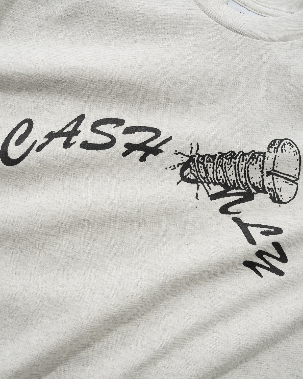 Screw Logo Tee, Ash