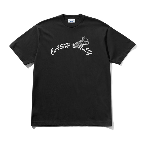 Cash Only Screw Logo Tee, Black