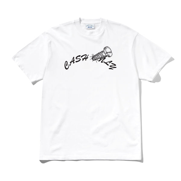 Cash Only Screw Logo Tee, White