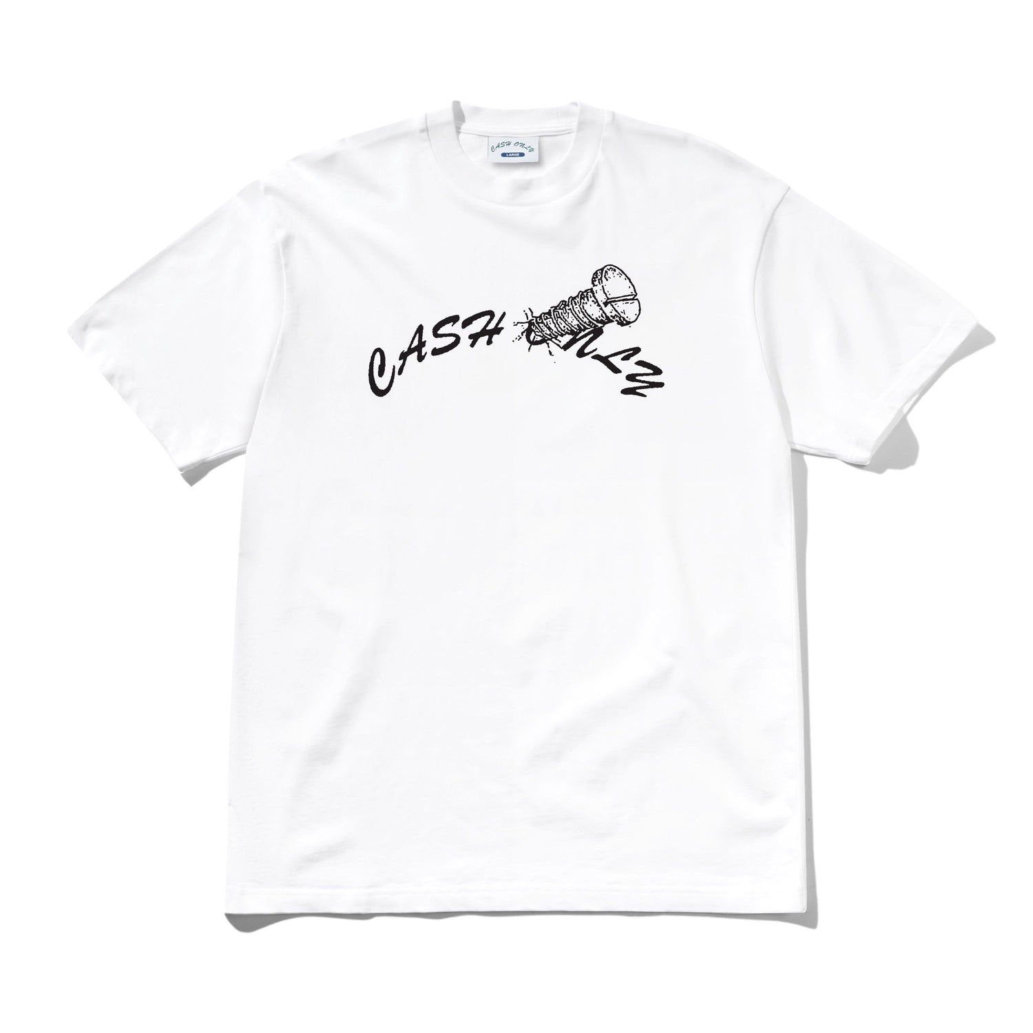 Screw Logo Tee, White
