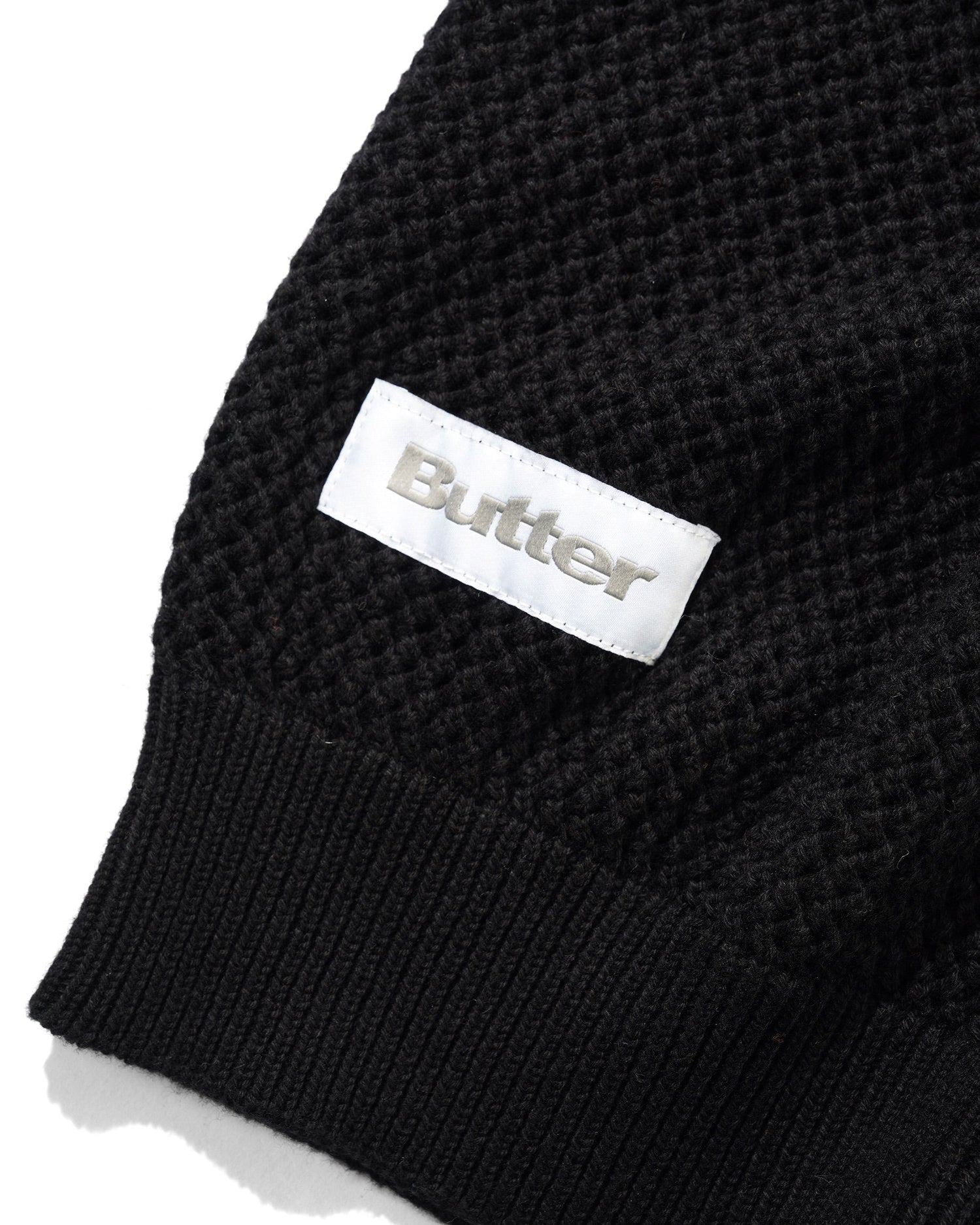 Scribble Knit Sweater, Black
