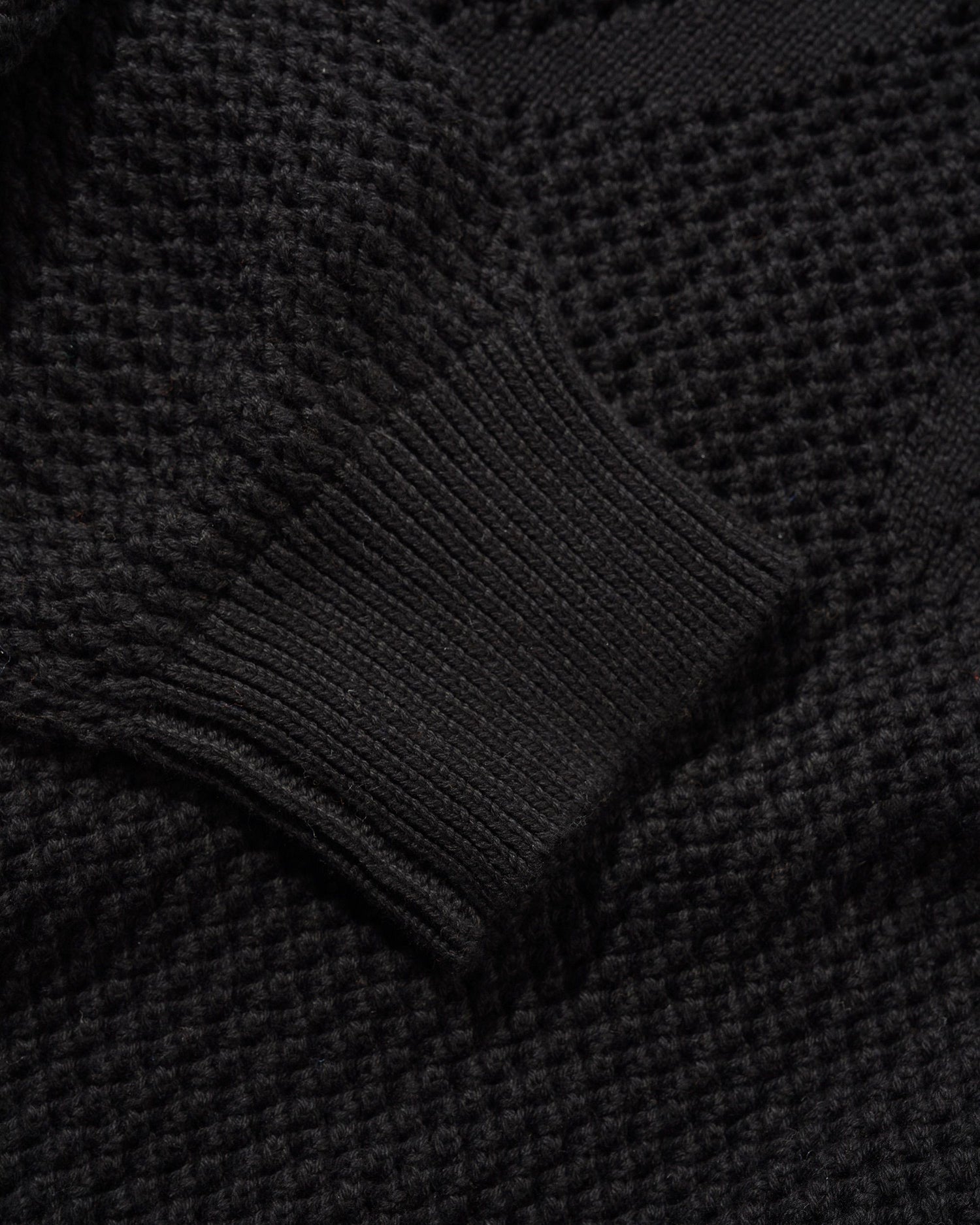 Scribble Knit Sweater, Black