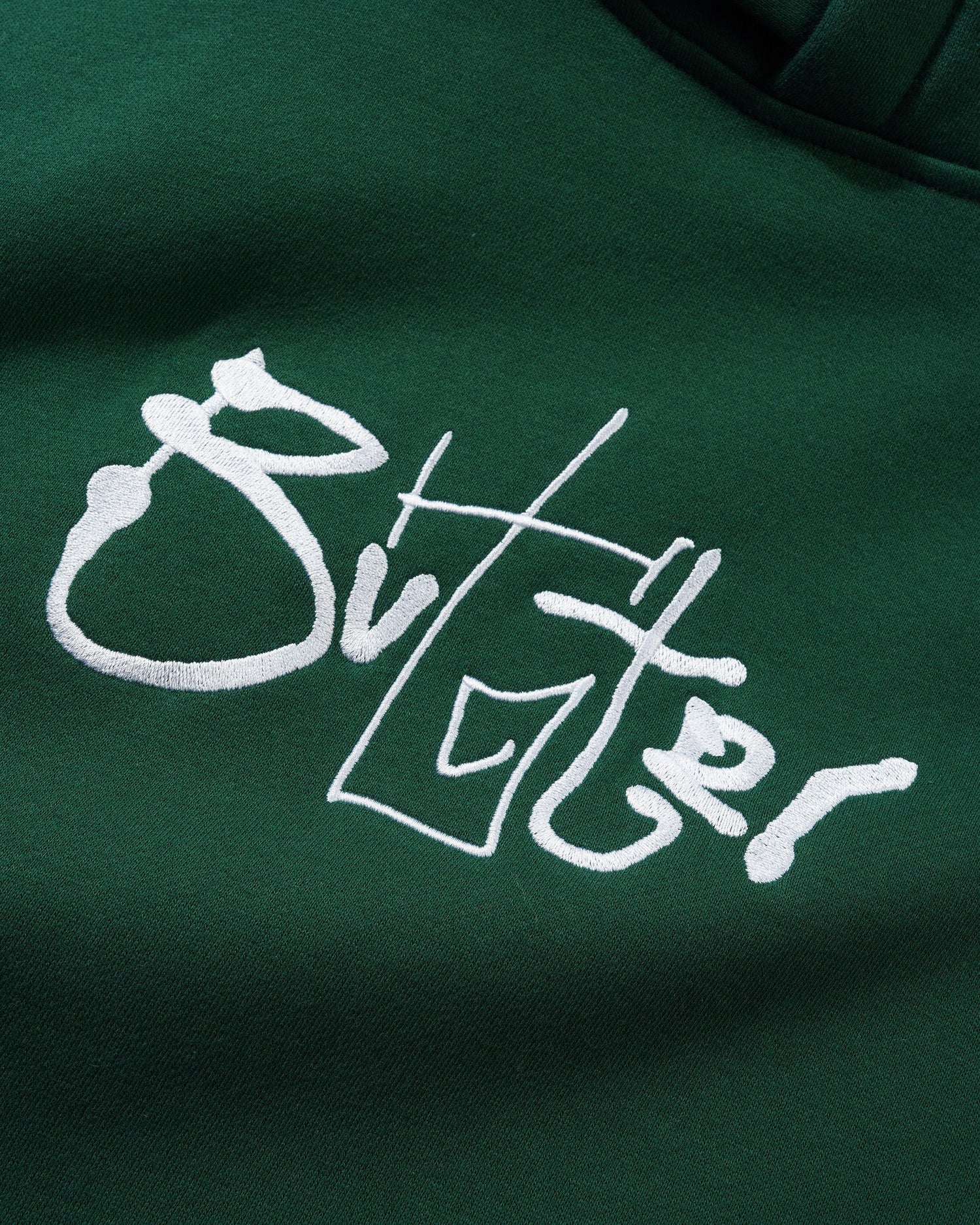 Scribble Pullover Hood, Forest Green
