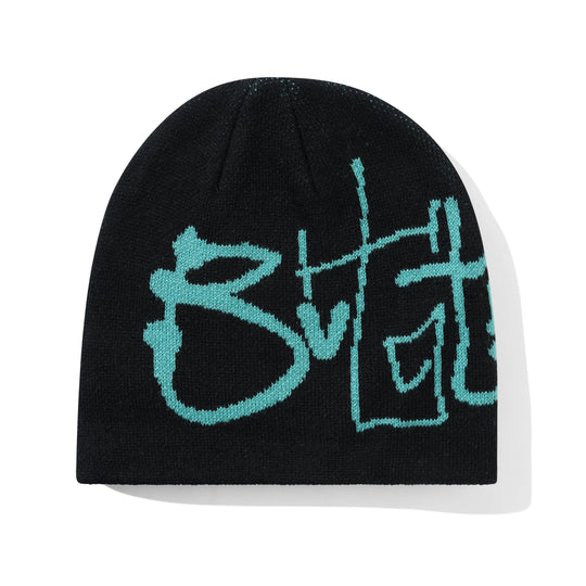 Scribble Skully Beanie, Black