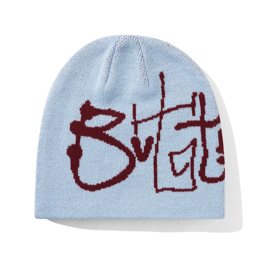 Scribble Skully Beanie, Sky