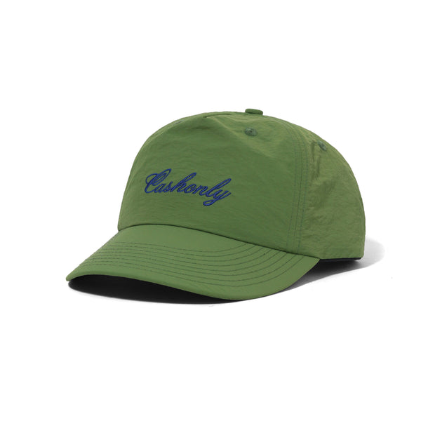 Cash Only Script 5 Panel Cap, Grass