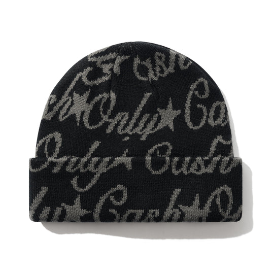 Script Beanie, Black