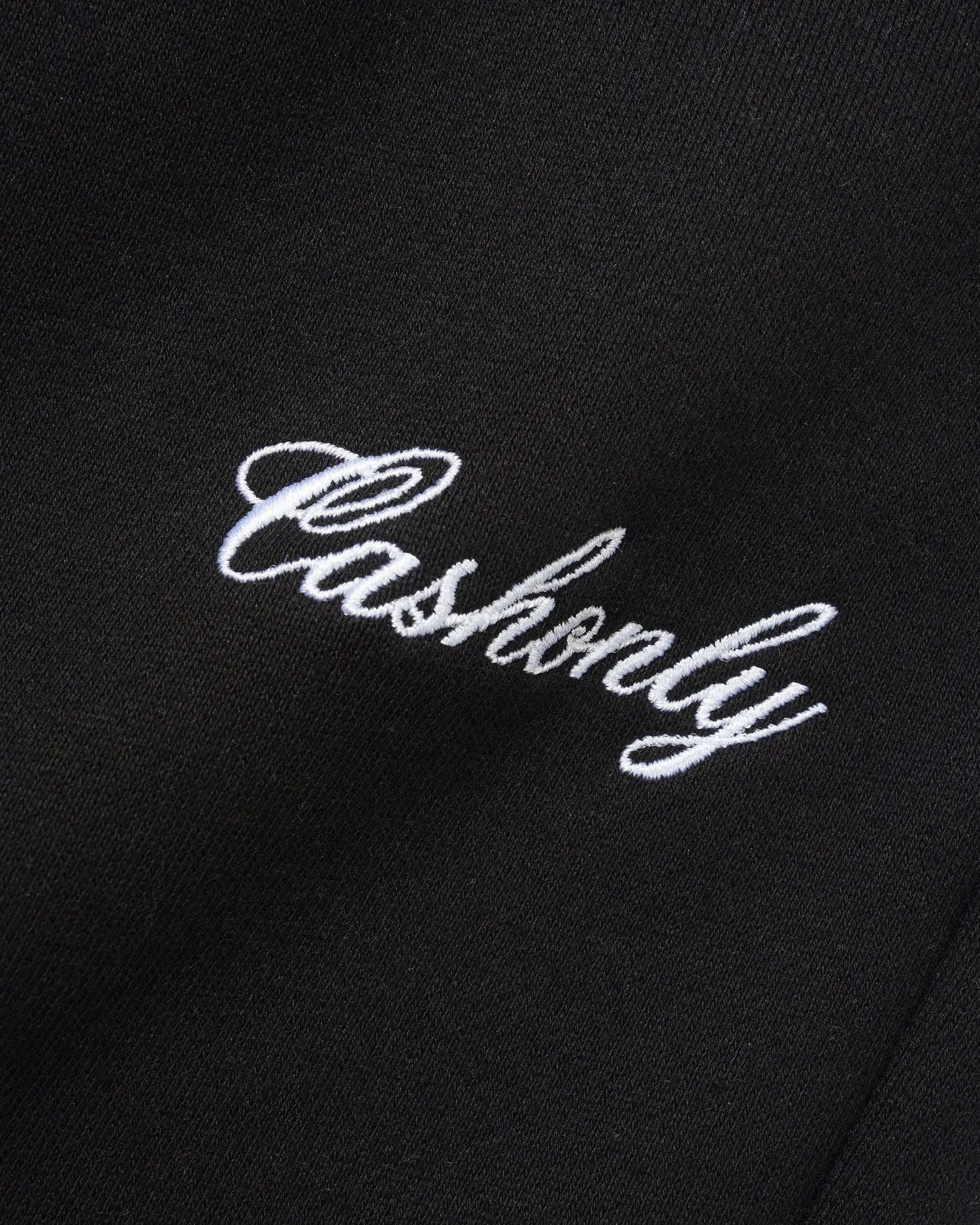 Script Fleece Sweatpants, Black