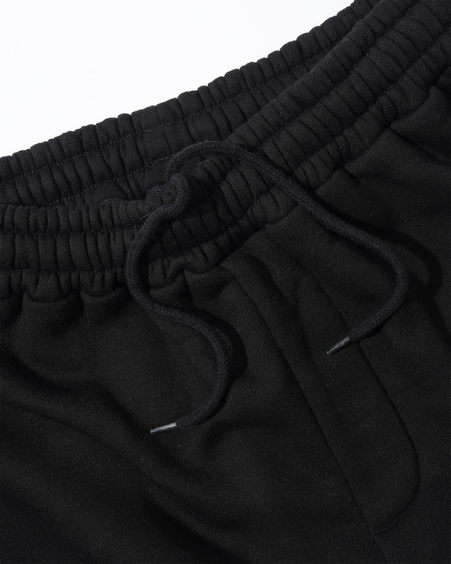 Script Fleece Sweatpants, Black