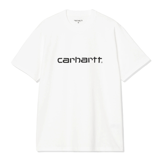 Script Tee, White / Black